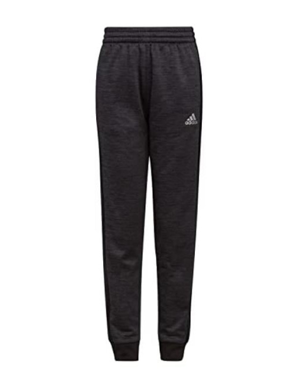 adidas Focus 3 Stripe Kids Black Heathered Jogger Pants w Pockets Boys XL 18/20